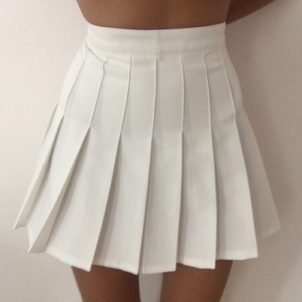 American Apparel White Tennis Skirt - XS